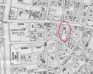 矢来町地図